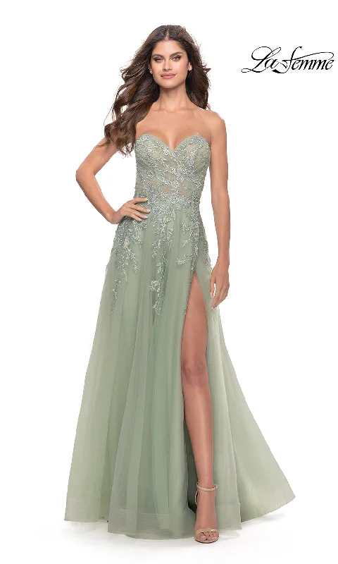 Women's Sweetheart-Back DressesLa Femme 31363