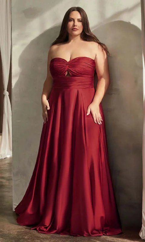 Women's V-Shaped Collar DressesLadivine 7496C