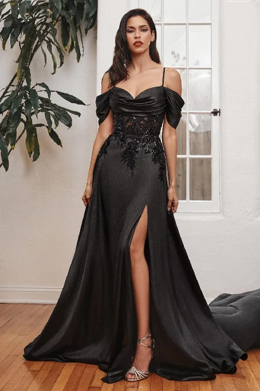 Women's Sweetheart-Neck DressesCinderella Divine OC012 Black 18 Sale