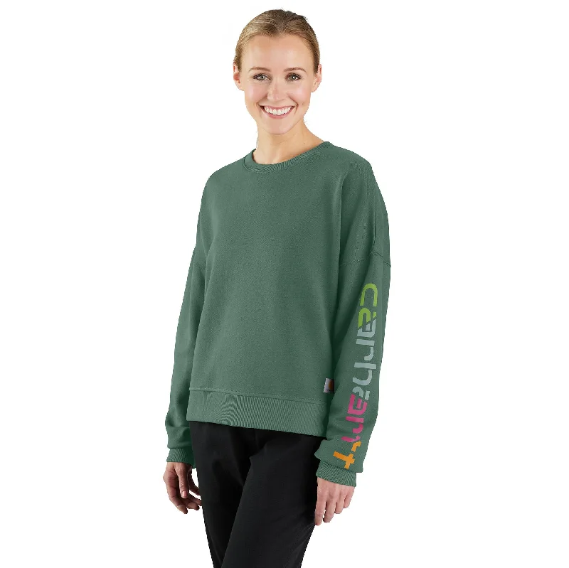 Women's Button-Up BlouseWomen's TENCEL Fiber Series Loose Fit Sleeve Graphic Sweatshirt