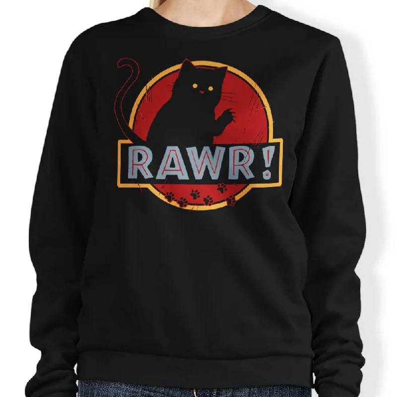 Women's Blouse with Wide CollarRawr - Sweatshirt