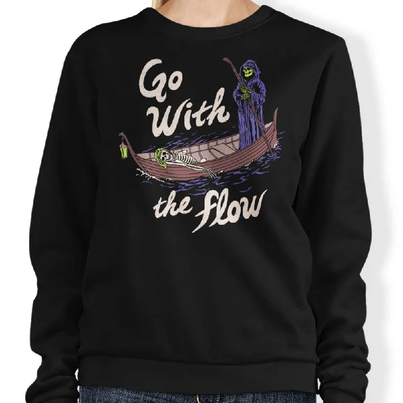 Women's Blouse with Keyhole CollarGo With the Flow - Sweatshirt