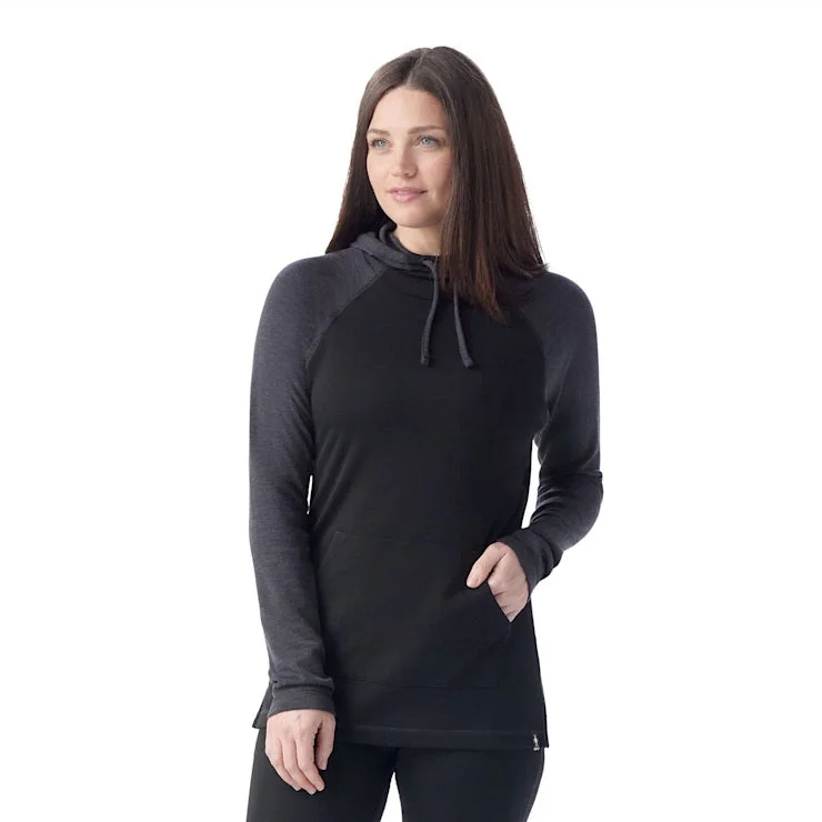 Women's Blouse with High CollarWomen's Merino 250 Drape Neck Hoodie