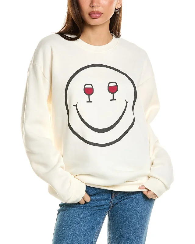 Women's Blouse with Notched CollarProject Social T Wine Eyes Sweatshirt
