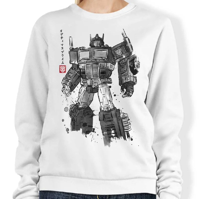 Women's Blouse with Collarless DesignConvoy Sumi-e - Sweatshirt