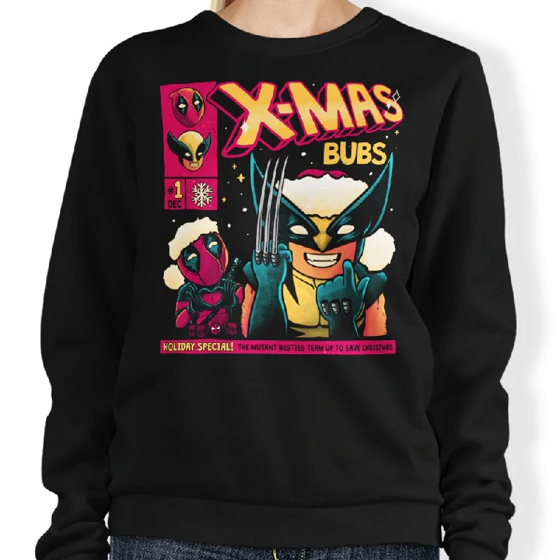 Women's Blouse with Square CollarXmas Bubs - Sweatshirt