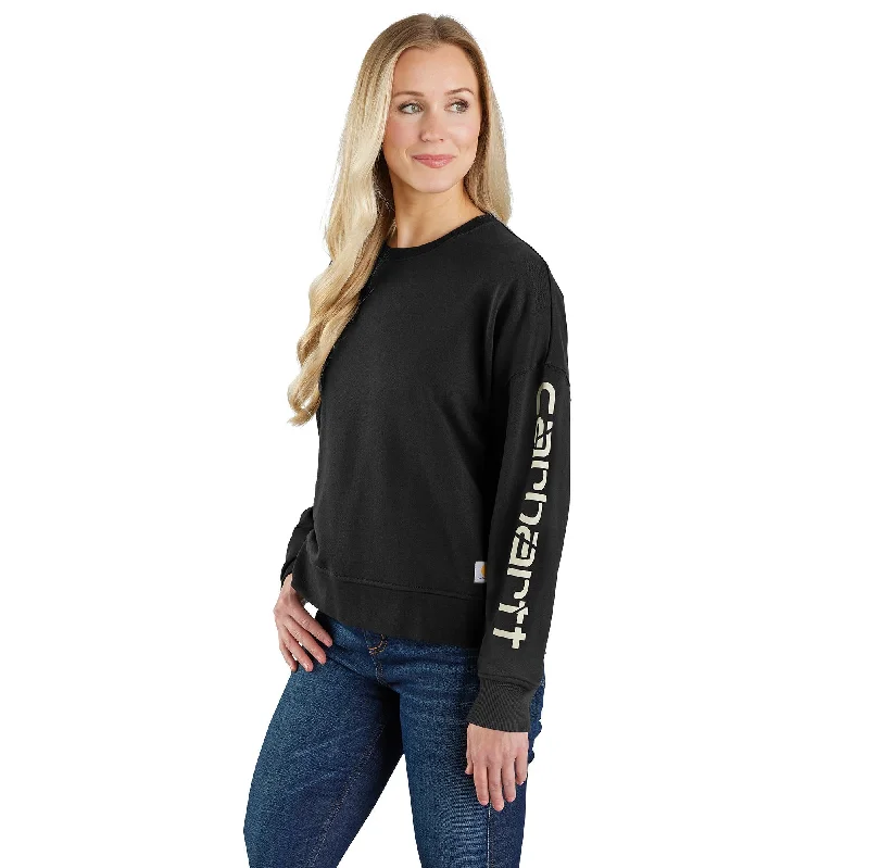 Women's Short-Sleeve BlouseWomen's TENCEL Fiber Series Loose Fit Sleeve Graphic Sweatshirt