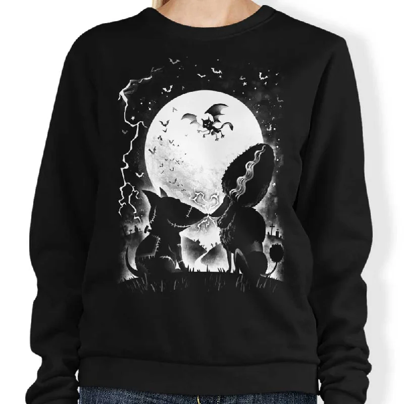 Women's Blouse with ButtonsLove at First Spark - Sweatshirt
