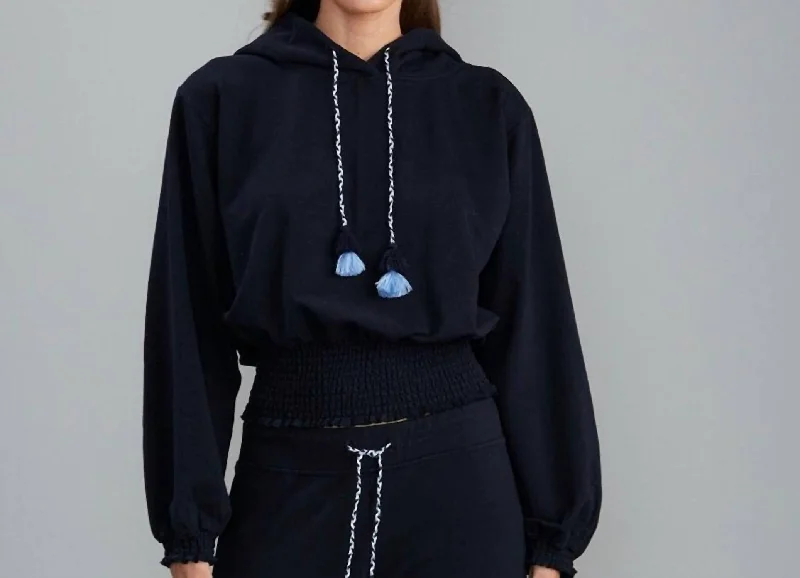 Women's Button-Up BlouseMott Hoodie In Black