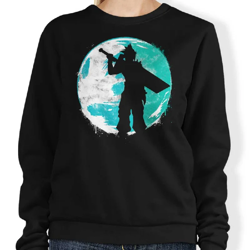 Women's Blouse with Notched CollarCloud Cover - Sweatshirt