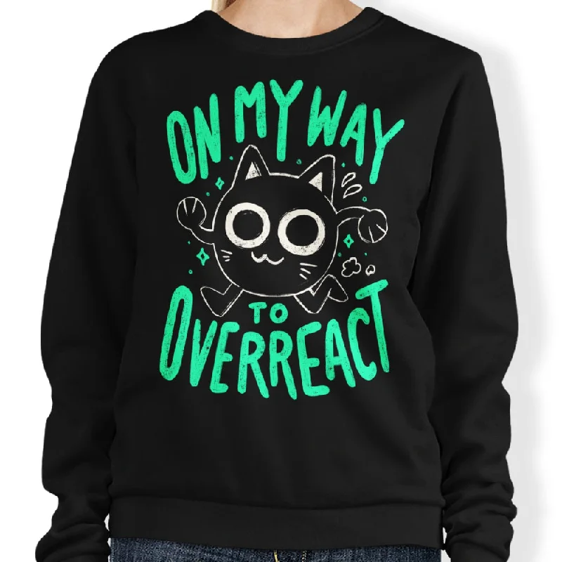 Women's Blouse with Boat CollarOn My Way to Overreact - Sweatshirt