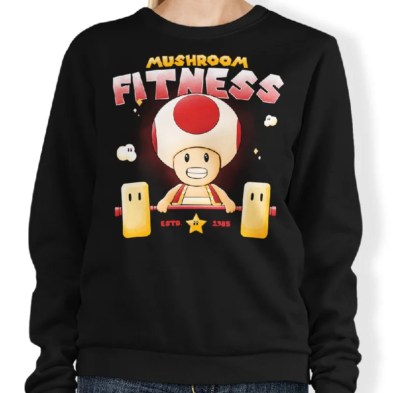 Women's Blouse with Bell SleevesMushroom Fitness - Sweatshirt