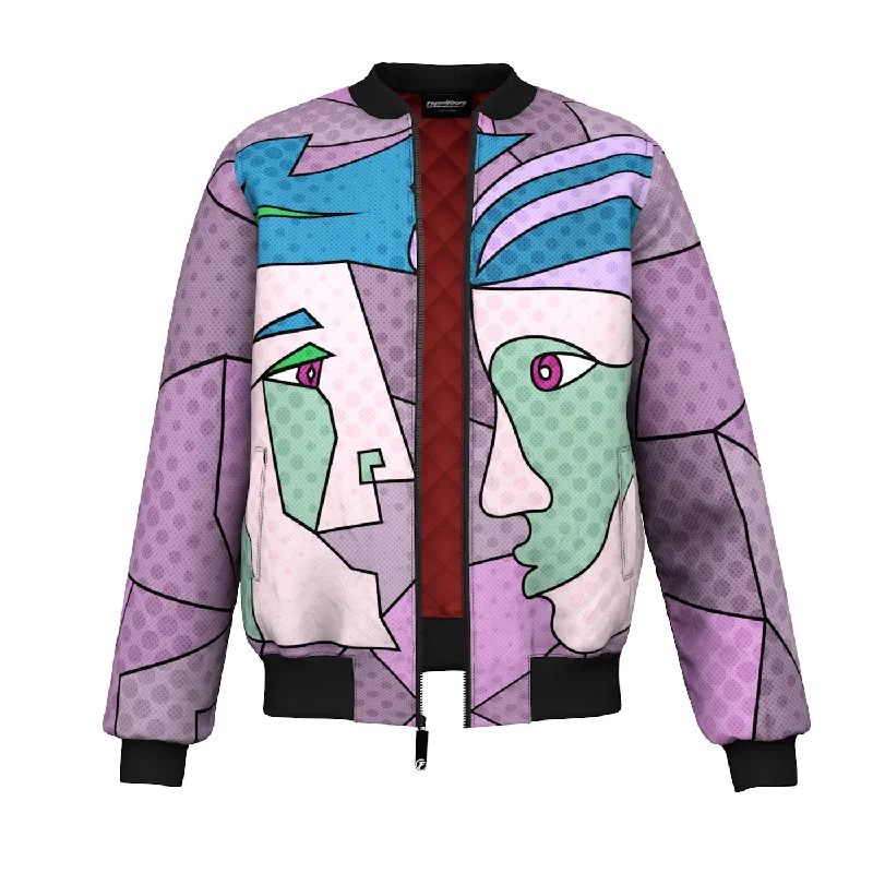 Women's Coats with Fur Trimmed ZipperTwo Reality Bomber Jacket