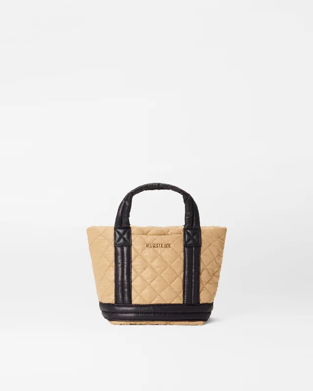 Camel & Black Mini Empire Tote