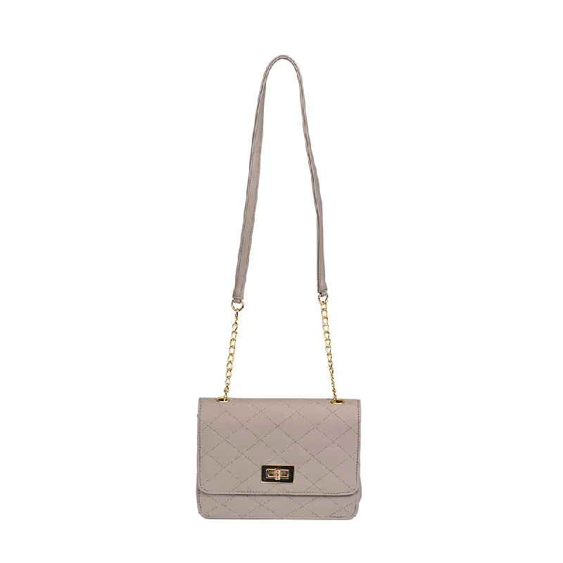 Grey Sling Bag with Detachable Straps