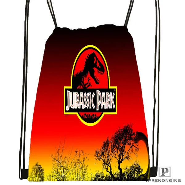 Custom Jurassic Park Drawstring Backpack Bag Cute