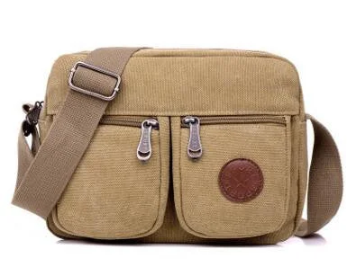 khaki men bag / China / 25cm