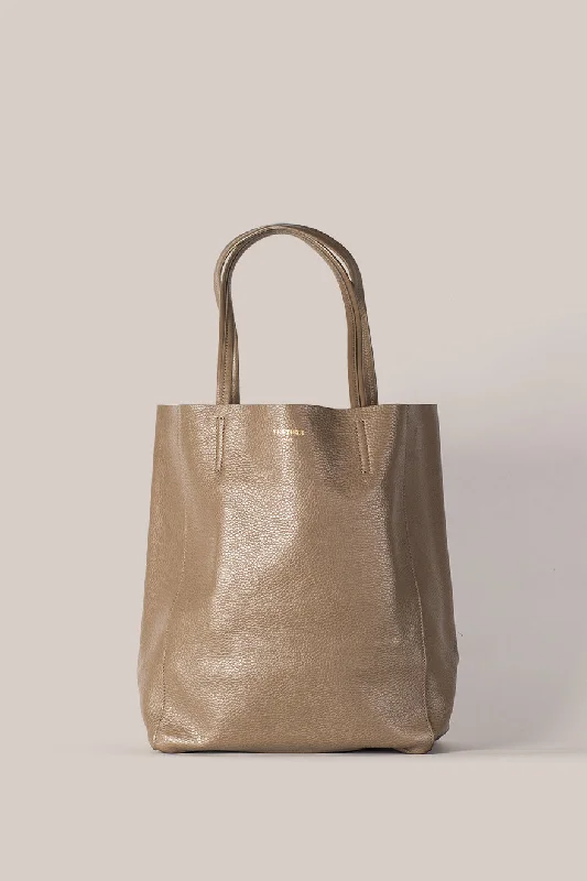 Jillian Taupe Leather Tote