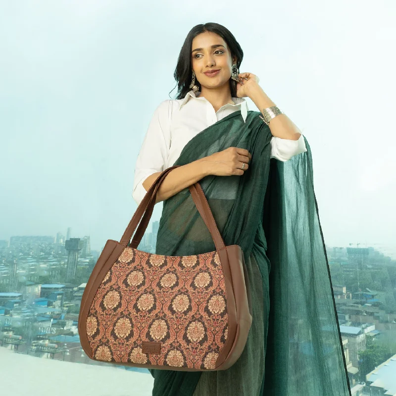 Jodhpur Damask Luna Handbag