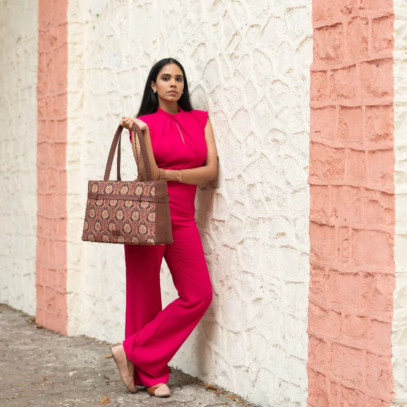 Jodhpur Damask Statement Office Bag