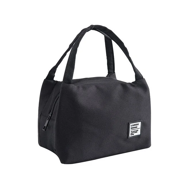 Kids Men Insulated Canvas Box Tote Bag