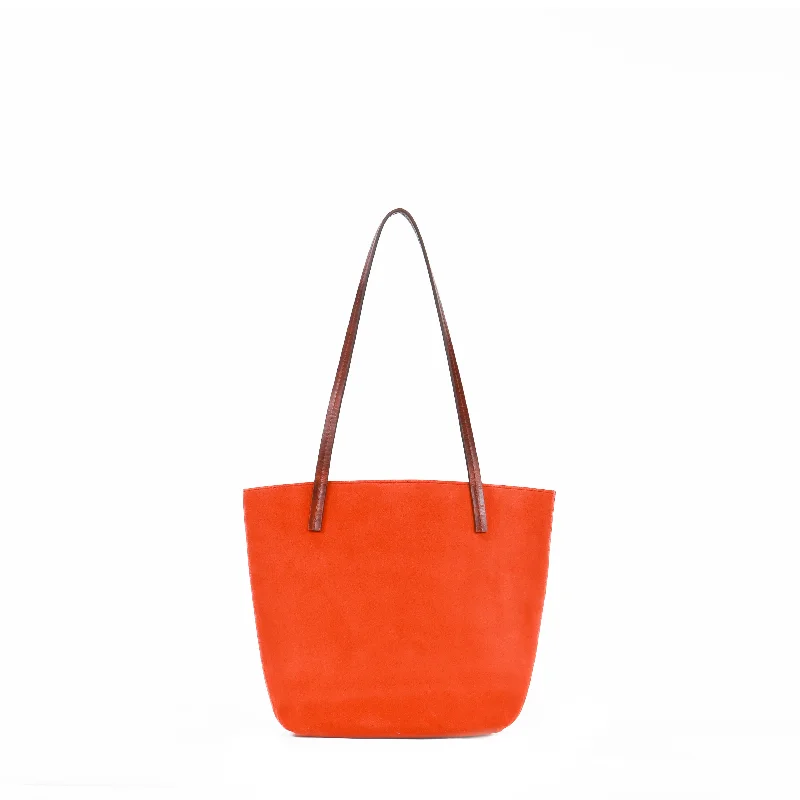 MINI ESSENTIAL TOTE POPPY SUEDE