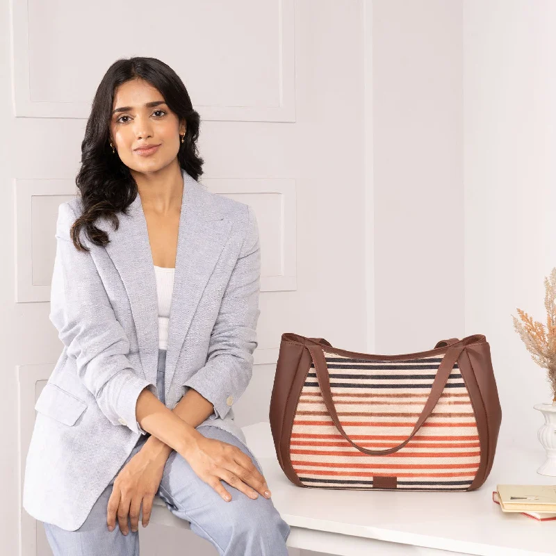 Qutub Stripes Luna Handbag