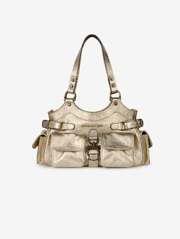 Sac BB Re-edition en cuir or