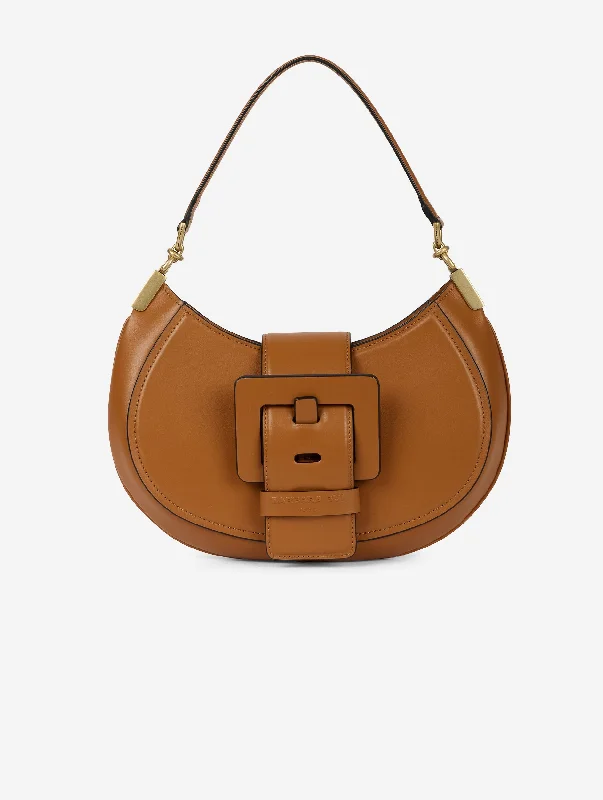 Sac Kiss Me en cuir caramel