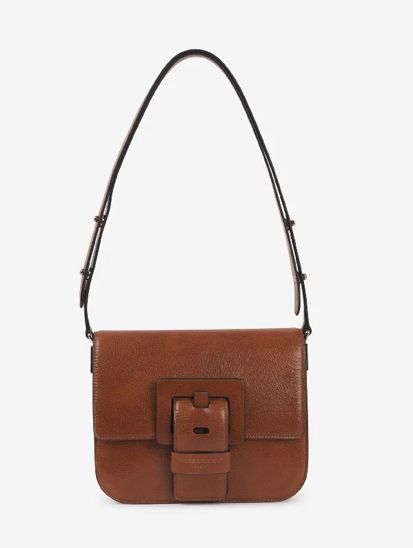 SAC TOUCH ME EN CUIR CARAMEL