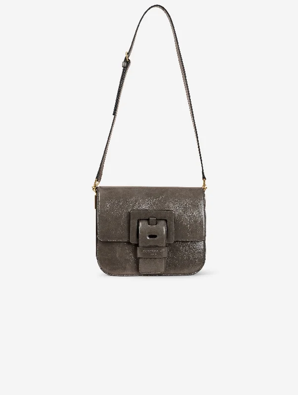 Sac TOUCH Me en cuir verni gris