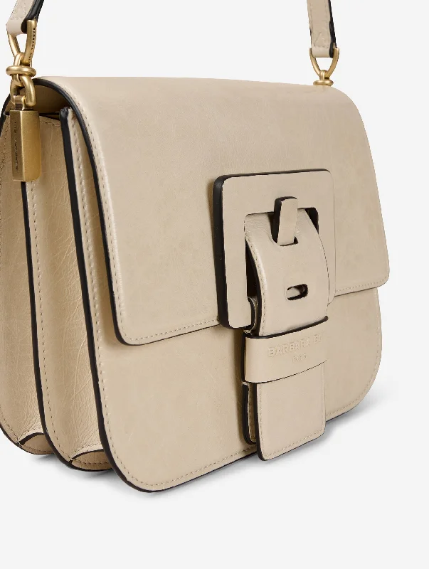 Sac TOUCH Me en cuir verni ivoire