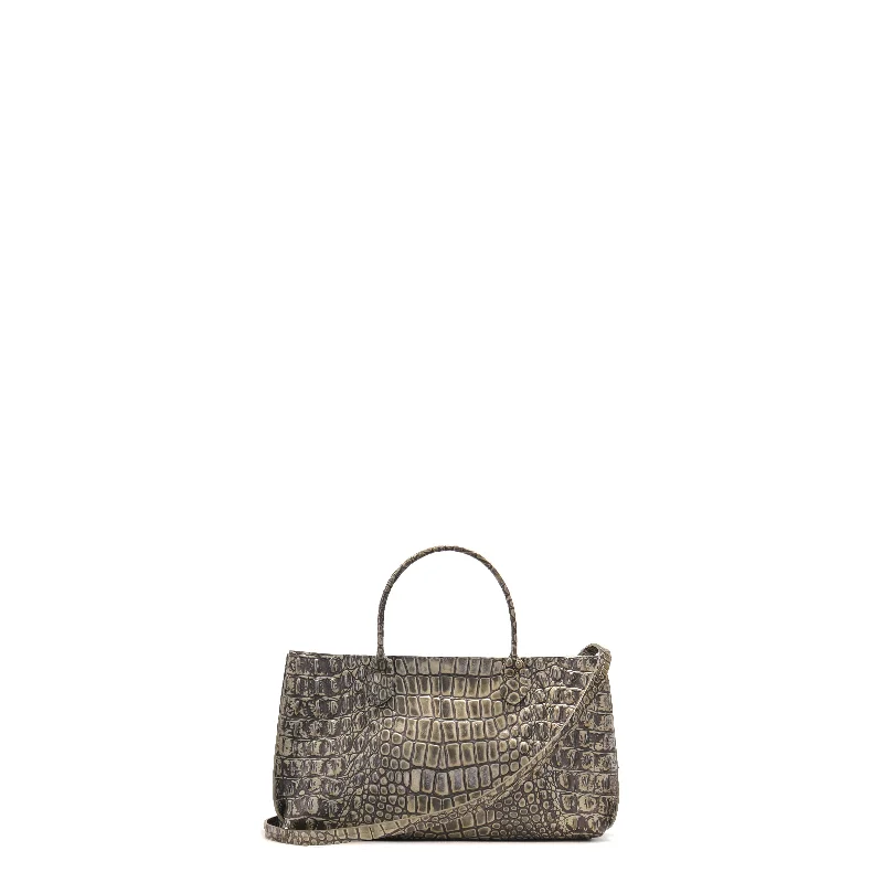 SMALL DAY BAG FATIGUE EMBOSSED CROC