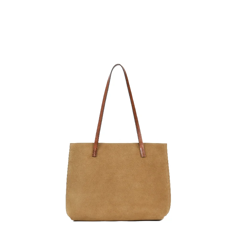 STRAPPY DAY BAG OCHRE SUEDE