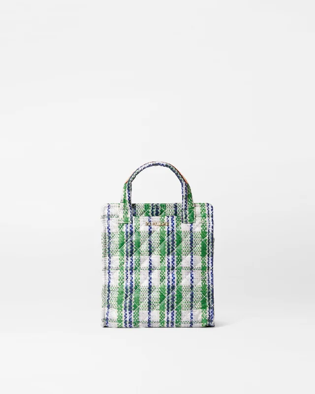 Spring Plaid Mini Box Tote